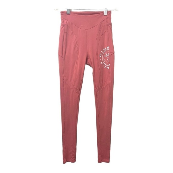 Gymshark Leggings Legacy Fitness Moroccan Brick Side Pockets Compression Small - Picture 4 of 15